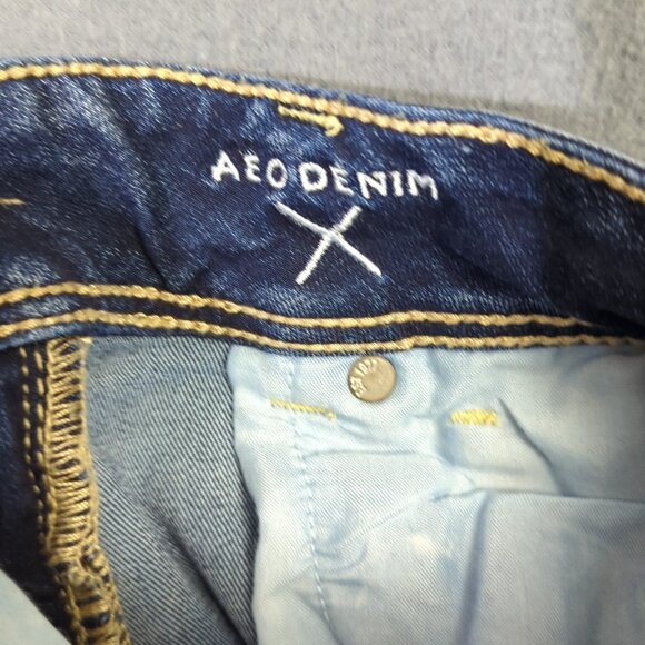 American Eagle Jeans Women's 8 Blue Kick Boot Denim - Picture 12 of 13